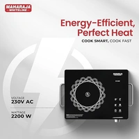 MAHARAJA WHITELINE INFRARED COOKTOP IR CHEF PLUS 2200-WATT INDUCTION - Black, 43, 10, 35