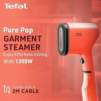 TEFAL PURE POP GARMENT STEAMER 1300 watt - Bright Red, 33.8, 15.9, 7.8