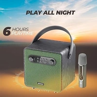 GIZMORE BEATBOX MS520 BLUETOOTH PORTABLE SPEAKER 20 WATT  - Green, 36, 14, 19