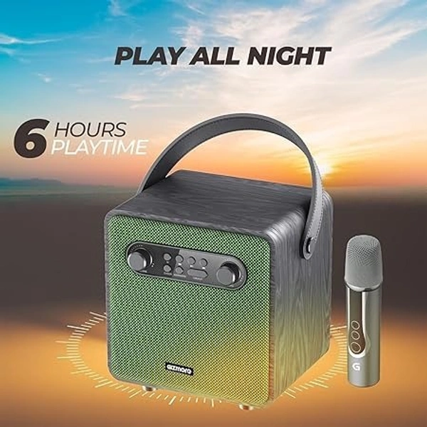 GIZMORE BEATBOX MS520 BLUETOOTH PORTABLE SPEAKER 20 WATT  - Green, 36, 14, 19
