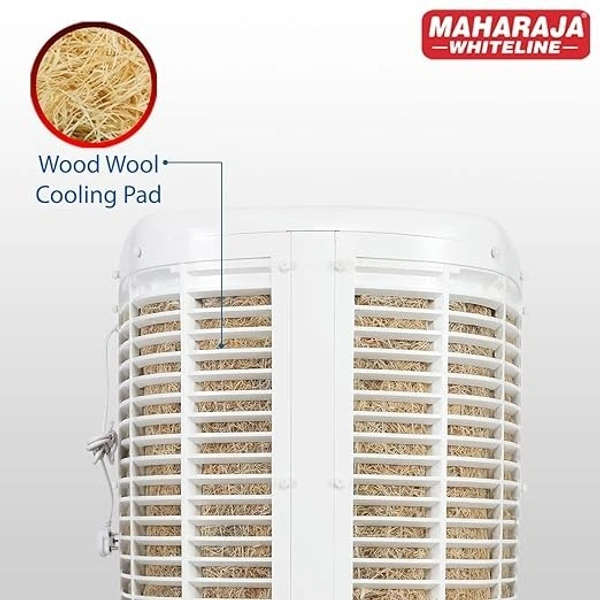 MAHARAJA WHITELINE GLACIO PRIME 65 Litre DESERT AIR COOLER - White