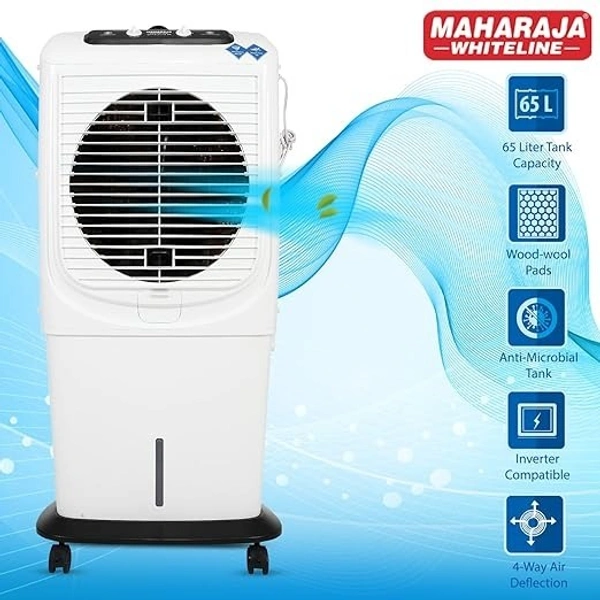 MAHARAJA WHITELINE GLACIO PRIME 65 Litre DESERT AIR COOLER - White