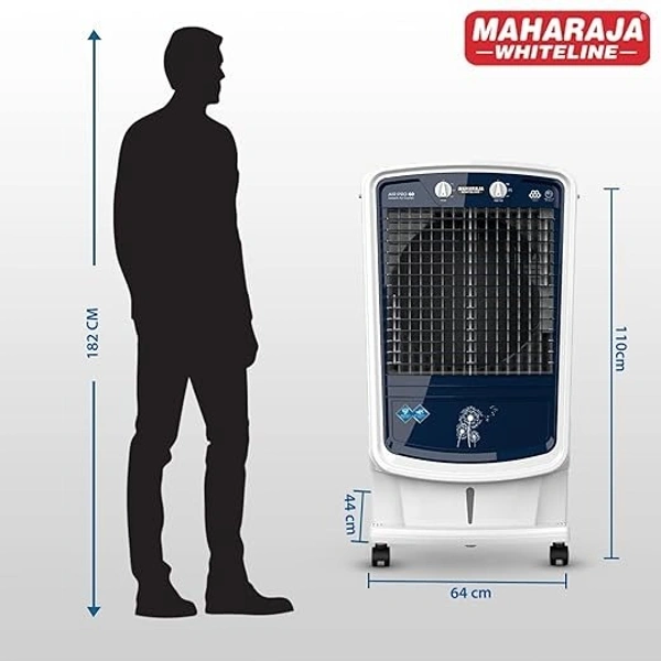 MAHARAJA WHITELINE AIRPRO 60 Liter DESERT AIR COOLER - White, 64.5, 110, 44