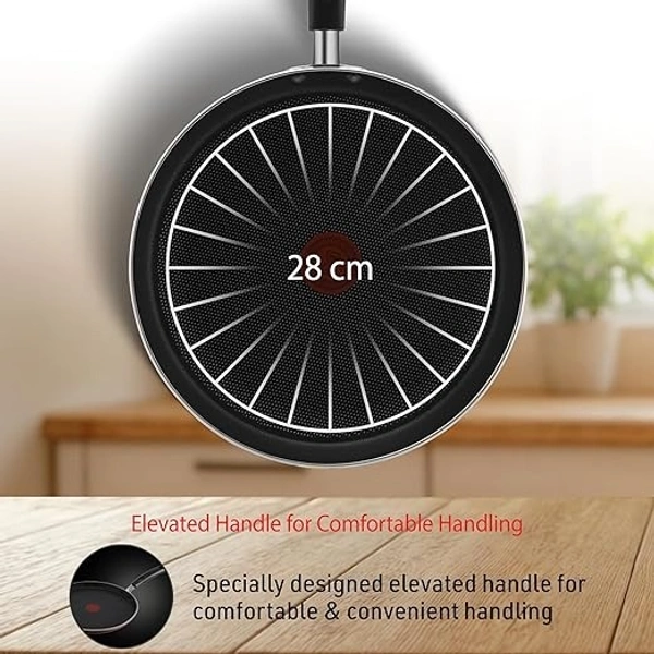 TEFAL DAY BY DAY NON-STICK TAWA 28CM - Black