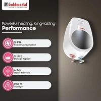 GOLDMEDAL INSTA24 3LITRE 3KW INSTANT GEYSER (WATER HEATER) - White, 18.7, 36, 18