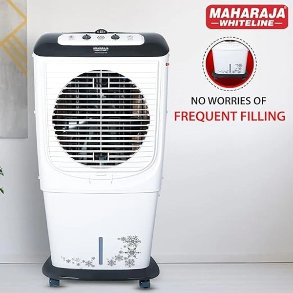 MAHARAJA WHITELINE PROWAVE SUPER 65Liter DESERT AIR COOLER - White, 68.5, 123, 51