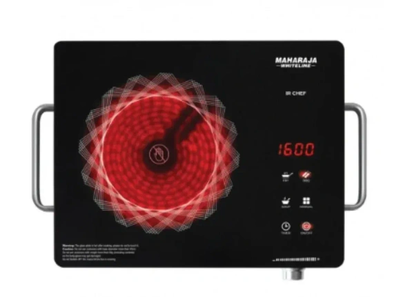MAHARAJA WHITELINE INFRARED COOKTOP IR CHEF PLUS 2200-WATT INDUCTION - Black, 43, 10, 35