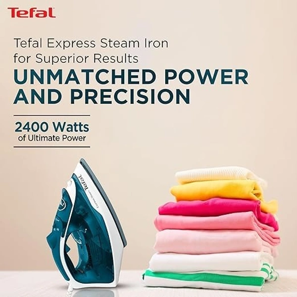 TEFAL EXPRESS STEAM 2400-WATT STEAM IRON - Blue, 27, 10.5, 8.2