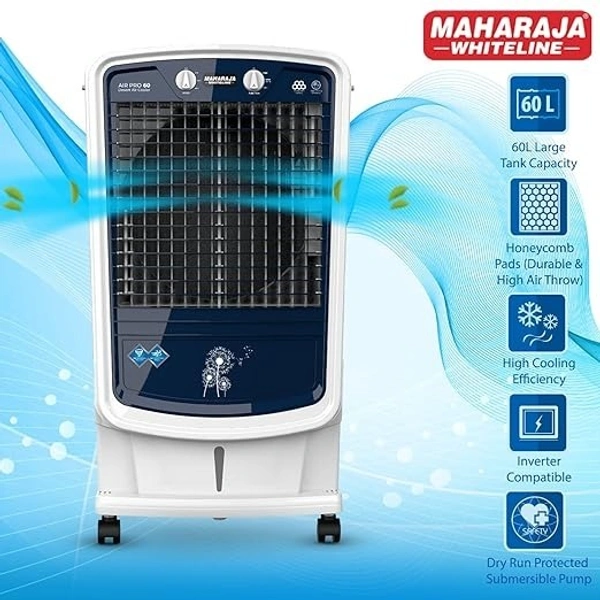 MAHARAJA WHITELINE AIRPRO 60 Liter DESERT AIR COOLER - White, 64.5, 110, 44