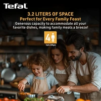 TEFAL EASY FRY AIRFRYER 3.2Liter - Black, 30, 32.8, 30