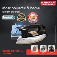 MAHARAJA WHITELINE CLASSICO PALANCHA DRY IRON 1200 WATT - Black, 27, 14.2, 14