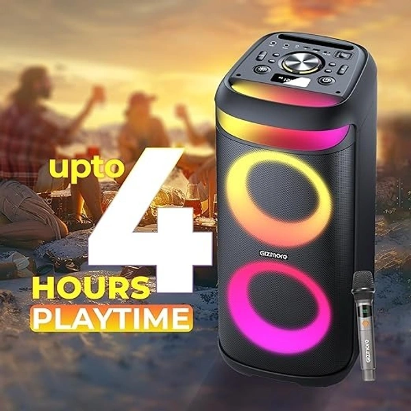 GIZMORE 140-Watt THUNDER PRO T140 PARTY SPEAKER - Black, 32, 71.5, 33.5