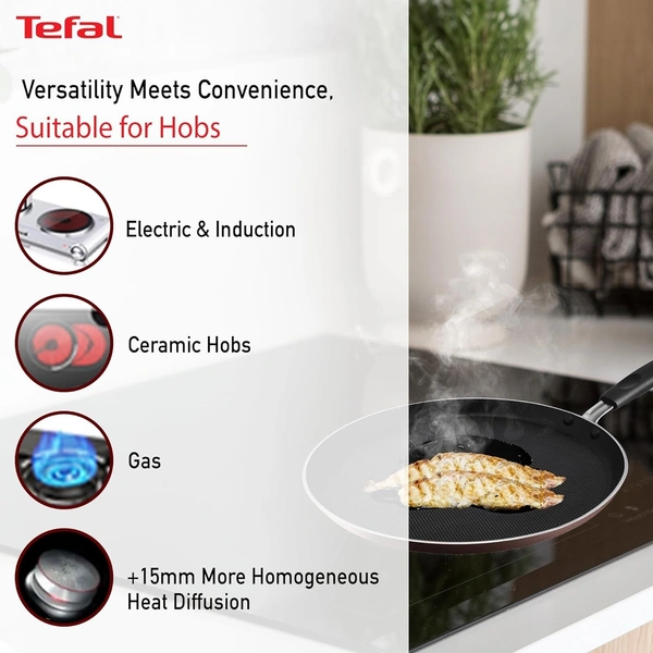 TEFAL DAY BY DAY NON-STICK TAWA 28CM - Black