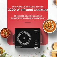 MAHARAJA WHITELINE INFRARED COOKTOP IR CHEF PLUS 2200-WATT INDUCTION - Black, 43, 10, 35