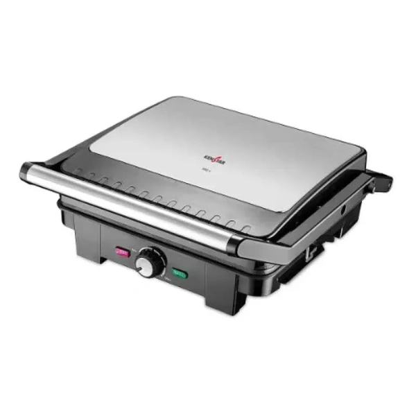 KENSTAR BBQ 4 2000-WATT SANDWICH MAKER GRILLER - Gray