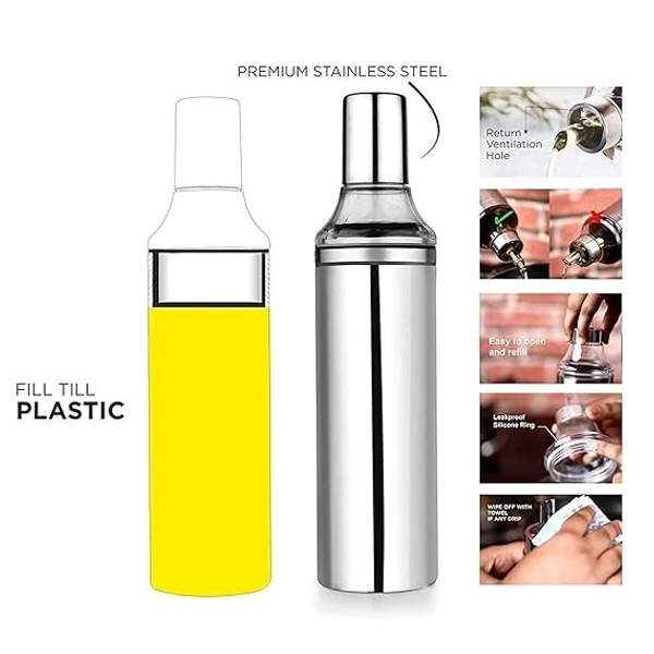 VIRTUE OILCAN 1000 ML COOKING OIL DISPENSER  - Gray, 10, 32, 8