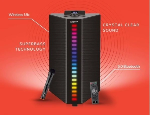 CLARION KACEY 265 BLUETOOTH TOWER SPEAKER 120 Watt - Black, 43.5, 68.5, 42.5