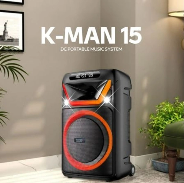 CLARION K-MAN 15 BLUETOOTH PARTY SPEAKER 100 Watt - Black, 48, 80, 41
