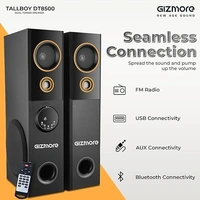 GIZMORE TALLBOY DT8500 80WATT WIRELESS TOWER SPEAKER - Black