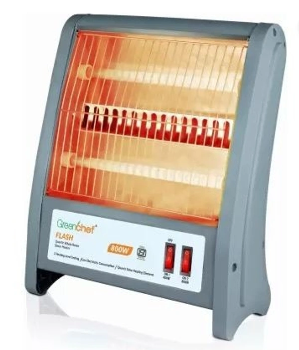 GREENCHEF FLASH QUARTZ ROOM HEATER 800W - Gray, 33, 38, 19
