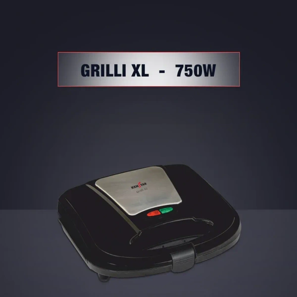 KENSTAR SANDWICH MAKER GRILLI XL - Black, 24, 11, 25