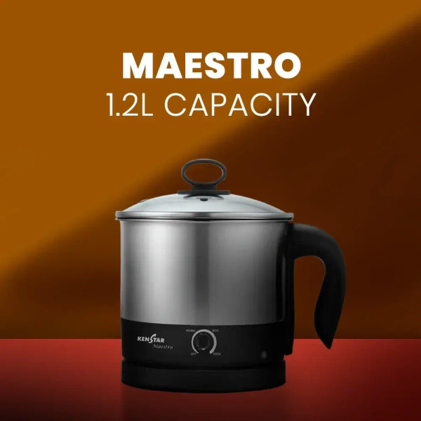 KENSTAR MAESTRO MULTI COOKER ELECTRIC KETTLE 1.2 L - Gray, 22, 17, 15