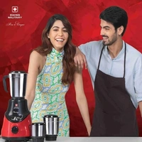 SWISS MILITARY MAGGIA MIXER GRINDER 500 WATT - Red, BLACK, 28, 18, 15