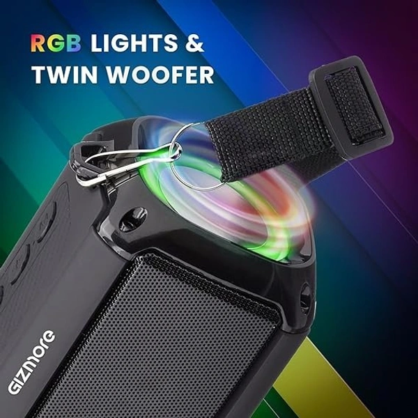 GIZMORE DYNAMITE 10-WATT BLUETOOTH SPEAKER - Black