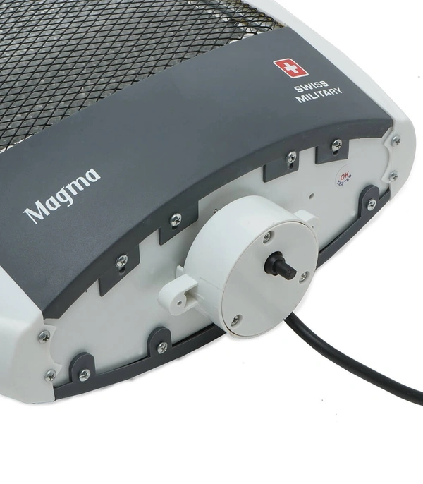 SWISS MILITARY MAGMA 1200 WATT ROOM HEATER - Gray, 35, 50, 12
