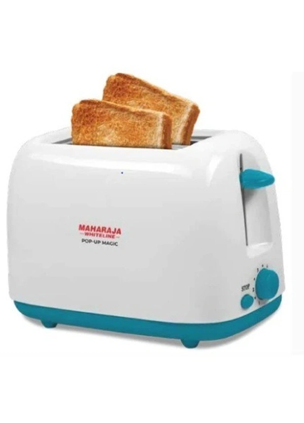 MAHARAJA WHITELINE MAGIC 750-WATT POP-UP TOASTER - White, 18.2, 12.5, 3.5