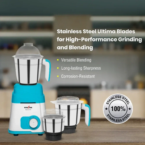 KENSTAR MAXXO PRO 750-WATT MIXER GRINDER - White, 45, 22, 27