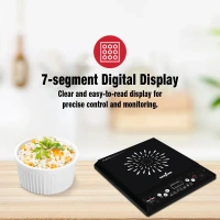 KENSTAR 1200-WATT INDUCTION COOKTOP PUSH BUTTON - Black, 33, 6, 28