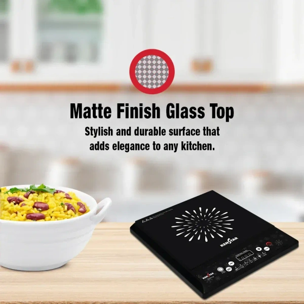 KENSTAR 1200-WATT INDUCTION COOKTOP PUSH BUTTON - Black, 33, 6, 28