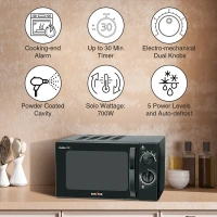 KENSTAR SOLO 20 LITRES 700W MICROWAVE - Black, 35, 27, 46