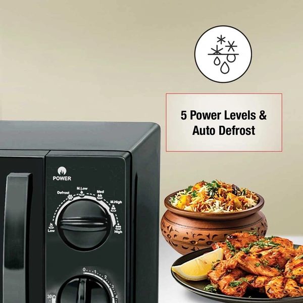KENSTAR SOLO 20 LITRES 700W MICROWAVE - Black, 35, 27, 46