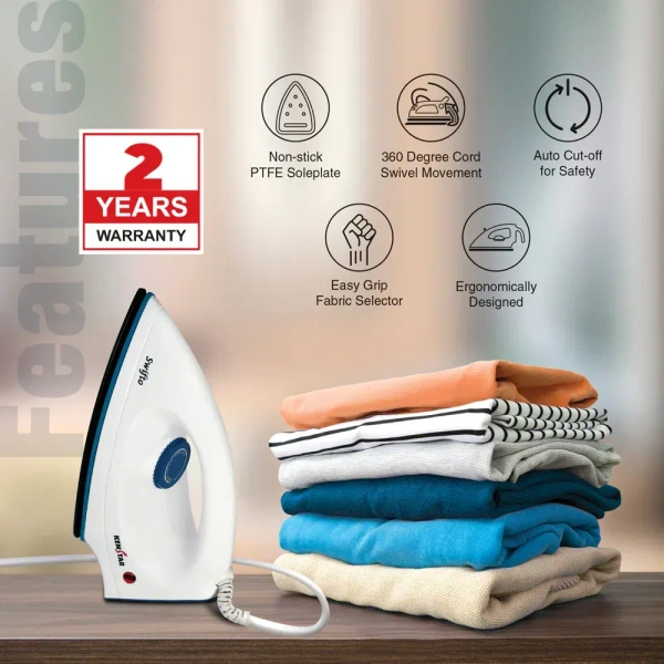 KENSTAR SWIFTO 1000-WATT DRY IRON - White, 20, 11, 12