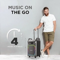 GIZMORE T5000 PRO 80-WATT TROLLEY SPEAKER - Black