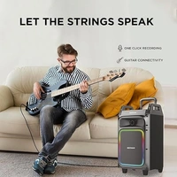 GIZMORE T5000 PRO 80-WATT TROLLEY SPEAKER - Black