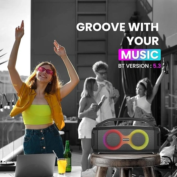 GIZMORE THUNDER BUDDY 60W PORTABLE PARTY SPEAKER WITH HIGH BASS - Black