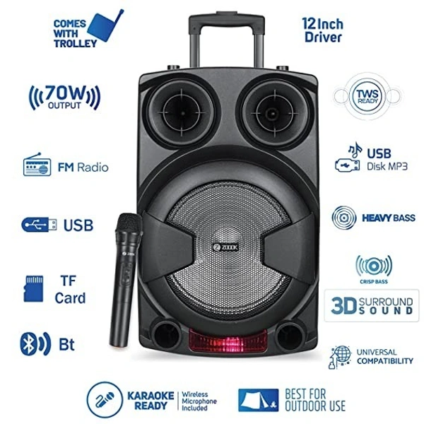 ZOOOK ROCKER THUNDER XXL DUET 70 Watt  - Black