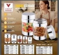 VIRTUE SMART STORAGE NO6 STAINLESS STEEL JAR 1100ML - Gray, 12, 25, 10