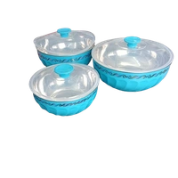 VIRTUE FESTIVA 3PCS SERVING BOWL SET - Cerulean, 23, 23, 23