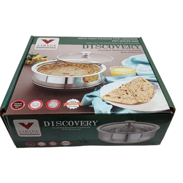 VIRTUE DISCOVERY 2500 ML INSULATED STAINLESS STEEL CASSEROLE - Gray, 20, 10, 18