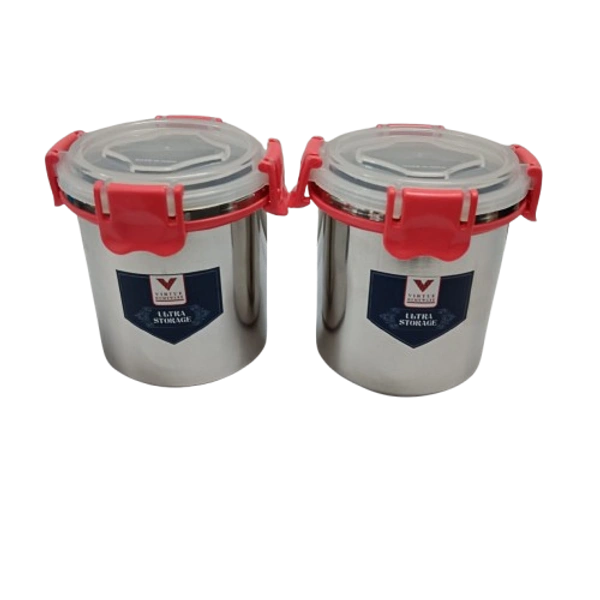 VIRTUE ULTRA STORAGE SET OF 2 STAINLESS STEEL CONTAINERS 750 ML - Gray, 20, 12, 10