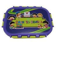 VIRTUE FUNTIME BIG STAINLESS STEEL LUNCH BOX - Blue, 15, 10, 12