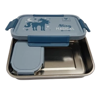 VIRTUE WONDER MEAL LARGE 2PC SET STAINLESS STEEL LUNCH BOX - Blue, 20, 10, 12