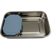 VIRTUE WONDER MEAL LARGE 2PC SET STAINLESS STEEL LUNCH BOX - Blue, 20, 10, 12