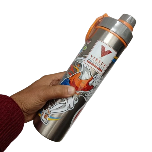 VIRTUE ATLANTIS STAINLESS STEEL BOTTLE FOR KIDS 800 ML - Gray, 10, 25, 10