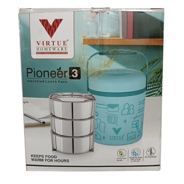 VIRTUE PIONEER 3 INSULATED LUNCH BOX PACK - Black, 14, 18, 14