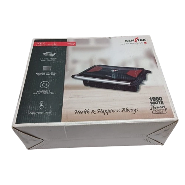 KENSTAR BBQ2 SANDWICH GRILL TOASTER 1000 WATTS - Black, 30.5, 25.9, 11.5